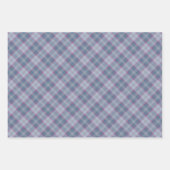 Papier met pastel Blauw en roze Tartanklapvel Inpakpapier Vel (Voorkant 3)