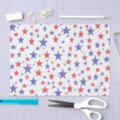 Papier met patriottische sterren (Craft)