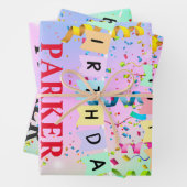 Papier met persoonlijke titel Happy Birthday-opvul Inpakpapier Vel (In situ)