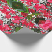 Papier met rode bloemen (Hoek)