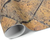 Papier met rode brick-herringbone-patroon verpakke (Rol Hoek)