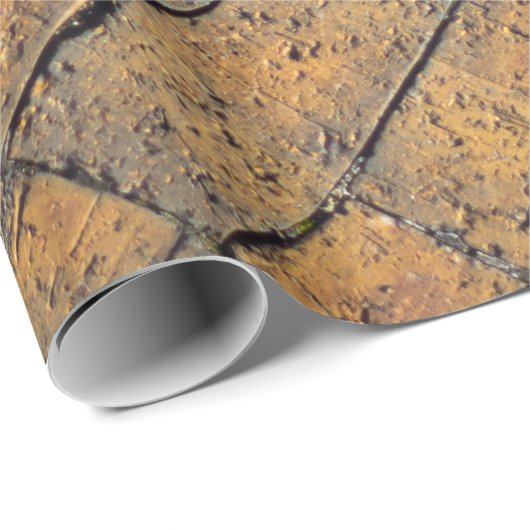 Papier met rode brick-herringbone-patroon verpakke (Rol Hoek)