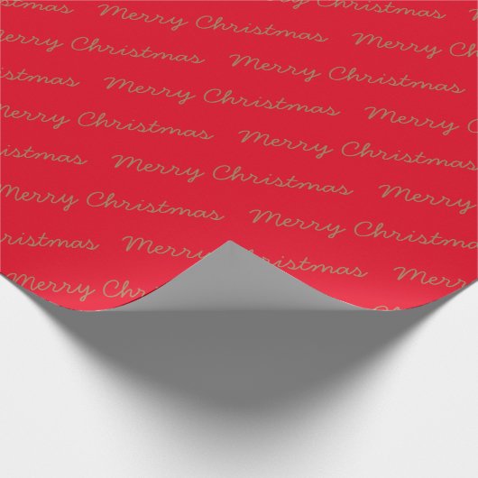 Papier met rode en gouden kerstritten en smeedpapi (Hoek)