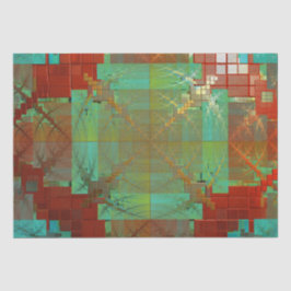 Papier met rode en groene chromatische kernfusie