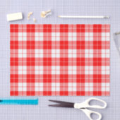 Papier met rode en witte patroonplaat (Craft)