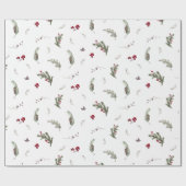 Papier met rode, groene Waterverf kerstmis (Vlak)