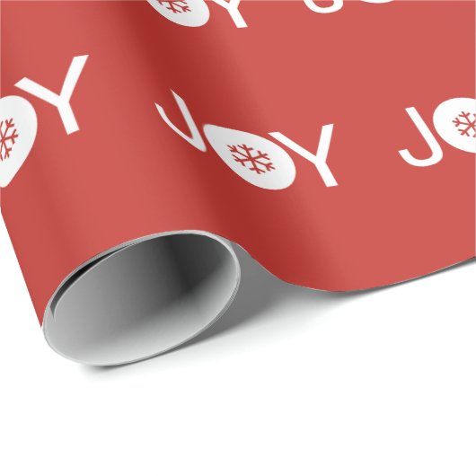 Papier met rode kerstinslag (Rol Hoek)