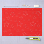 Papier met rode sterren (Craft)