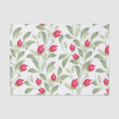 Papier met rode tulpen (Voorkant)