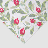 Papier met rode tulpen (Detail)