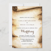 Papier met roestvast staatshuwelijk kaart (Voorkant)