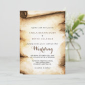 Papier met roestvast staatshuwelijk kaart (Staand voorkant)