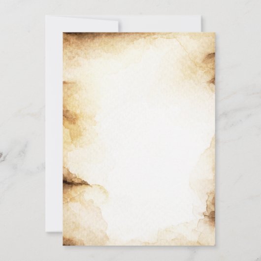 Papier met roestvast staatshuwelijk kaart (Achterkant)