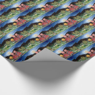 Papier met Romantische Night Moon Wrapping