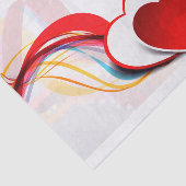 Papier met rood hart (Detail)