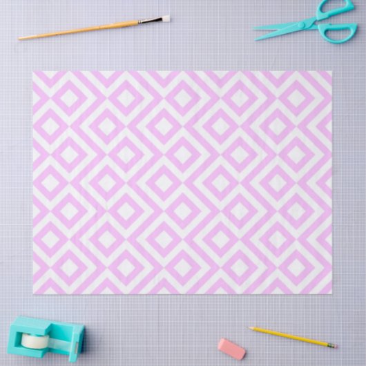 Papier met roze en witte mander (Craft)