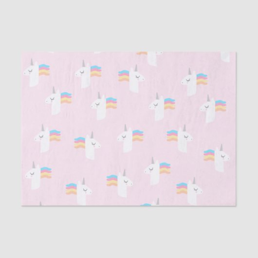Papier met roze unicorn (Voorkant)