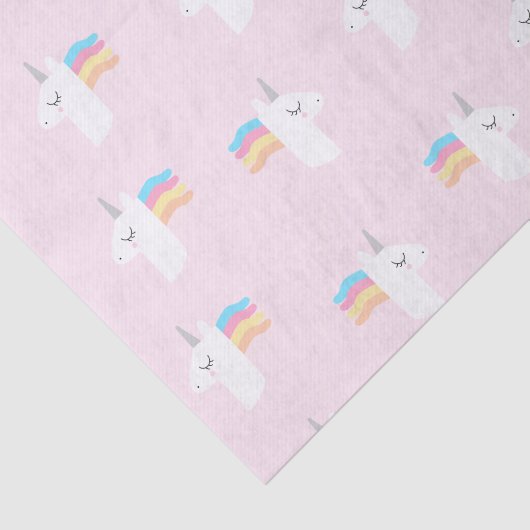 Papier met roze unicorn (Detail)