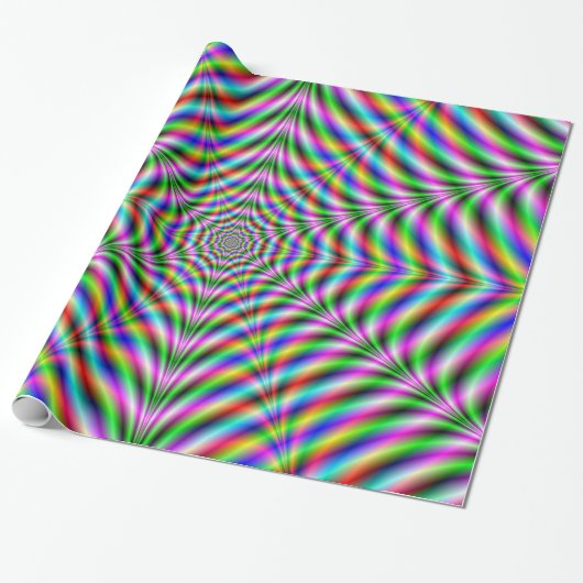 Papier met twaalf punten oppakken, Psychedelic Web (Uitgerold)