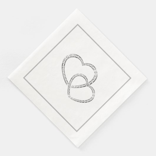 Papier met twee ritten servet (Hoek)