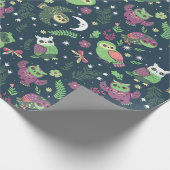 Papier met uilpatroon (Hoek)