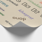 Papier met Unisex-namen ompakken door Mmetropolim (Hoek)