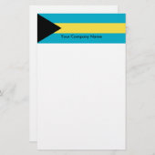 Papier met vlag van Bahama's (Voorkant / Achterkant)
