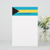 Papier met vlag van Bahama's (Staand voorkant)