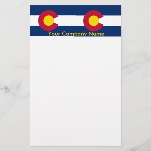 Papier met vlag van Colorado (Voorkant)