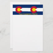 Papier met vlag van Colorado (Voorkant / Achterkant)