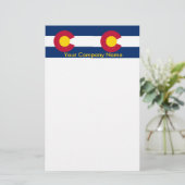Papier met vlag van Colorado (Staand voorkant)