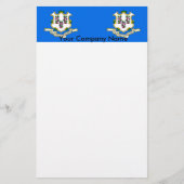 Papier met vlag van Connecticut (Voorkant)
