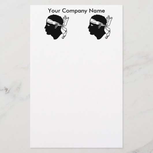 Papier met vlag van Corsica, Frankrijk (Voorkant)