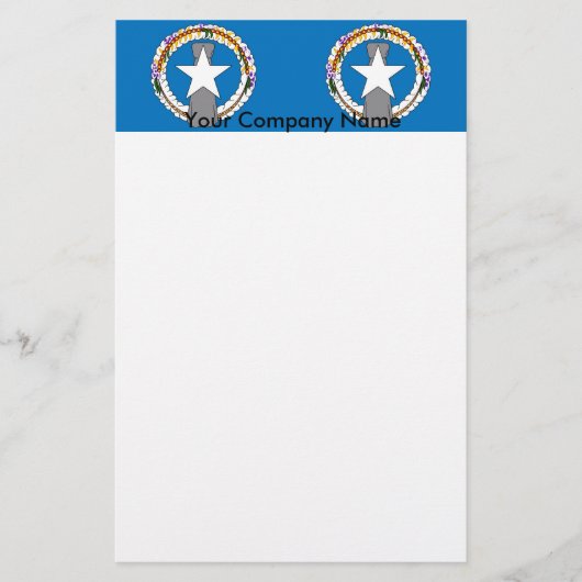 Papier met vlag van de Noordelijke Marianen (Voorkant)