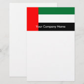 Papier met vlag van de Verenigde Arabische Emirate (Voorkant / Achterkant)