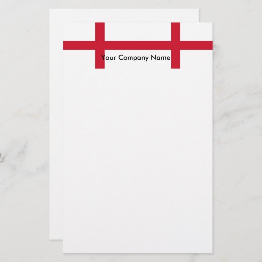 Papier met vlag van Engeland (Voorkant / Achterkant)