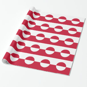 Papier met vlag van Groenland