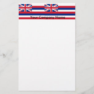 Papier met vlag van Hawaï