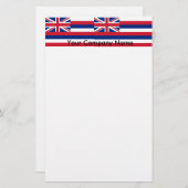 Papier met vlag van Hawaï (Voorkant / Achterkant)