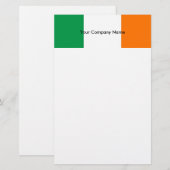 Papier met vlag van Ierland (Voorkant / Achterkant)