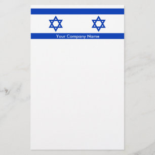 Papier met vlag van Israël