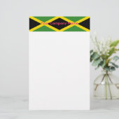 Papier met vlag van Jamaica (Staand voorkant)
