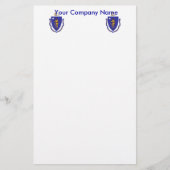 Papier met vlag van Massachuttes (Voorkant)