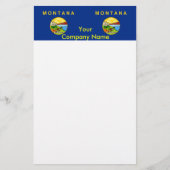 Papier met vlag van Montana (Voorkant)