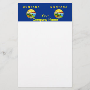 Papier met vlag van Montana