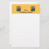 Papier met vlag van New Jersey (Voorkant / Achterkant)