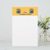 Papier met vlag van New Jersey (Staand voorkant)