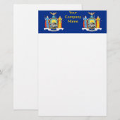 Papier met vlag van New York (Voorkant / Achterkant)