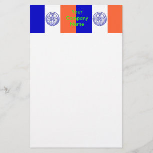 Papier met vlag van New York