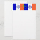 Papier met vlag van New York (Voorkant / Achterkant)